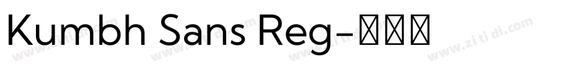 Kumbh Sans Reg字体转换